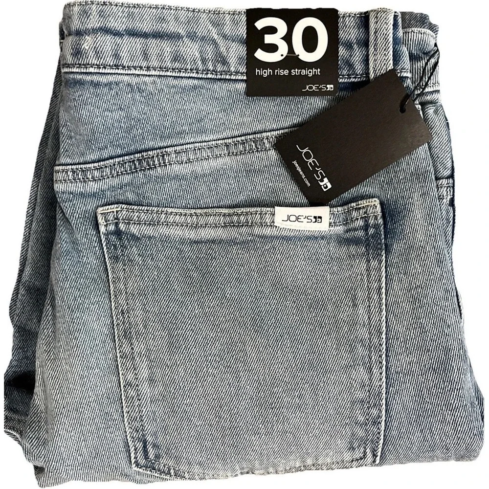 Joe's Women's Denim Jeans 30 Blue High Rise‎ Straight Leg Cabincore 10 Ranch